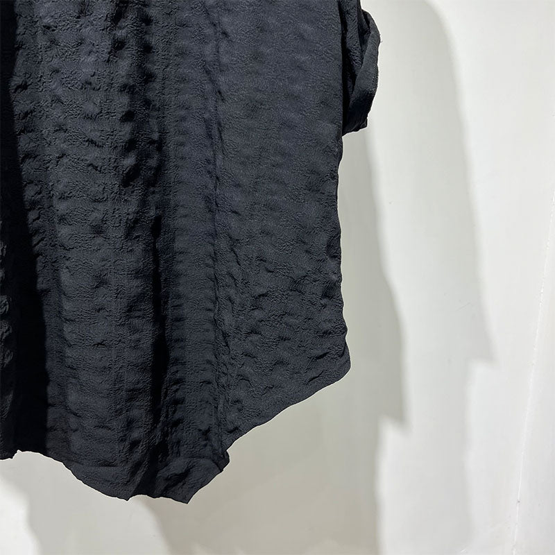 Summer Asymmetric Loose Half Sleeve Shirt