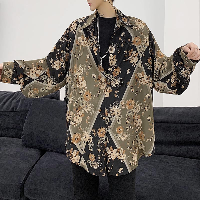 Vintage Long Sleeve Floral Shirt