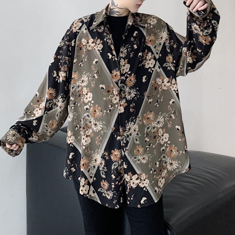 Vintage Long Sleeve Floral Shirt