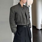 Single-breasted Cropped Jacket