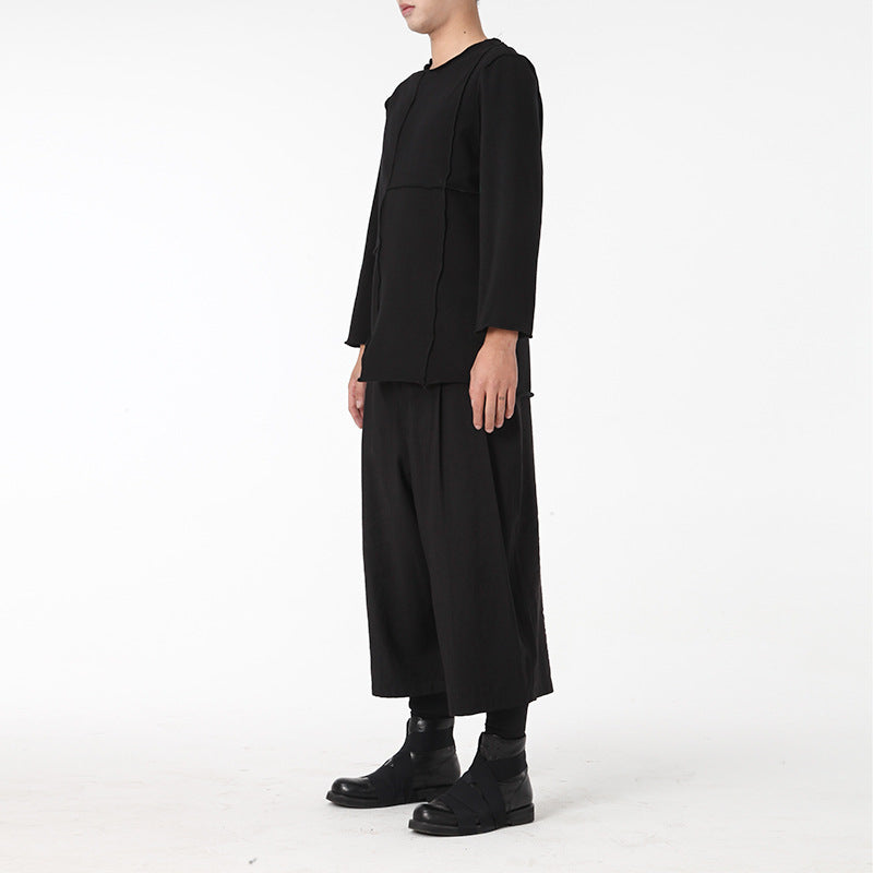 Loose Casual Cropped Pants