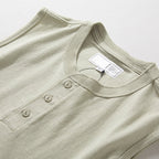 Wide Shoulder Sleeveless T-Shirt