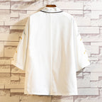 Embroidered Pattern Loose Casual Robe