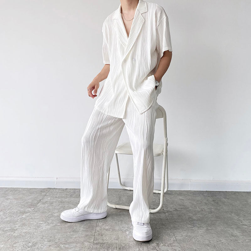Crinkled Short Sleeve Shirt