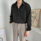 Loose Long-sleeved Casual Striped Shirt