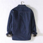 Plush Thick Denim Long Sleeve Shirt