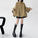 Floral Sleeve Loose Casual Jacket