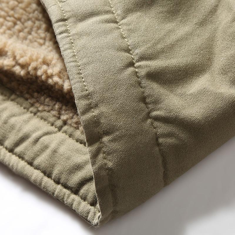 Lamb Wool Aviator Cotton Jacket