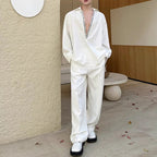 V-neck Sequined Silhouette Shirt