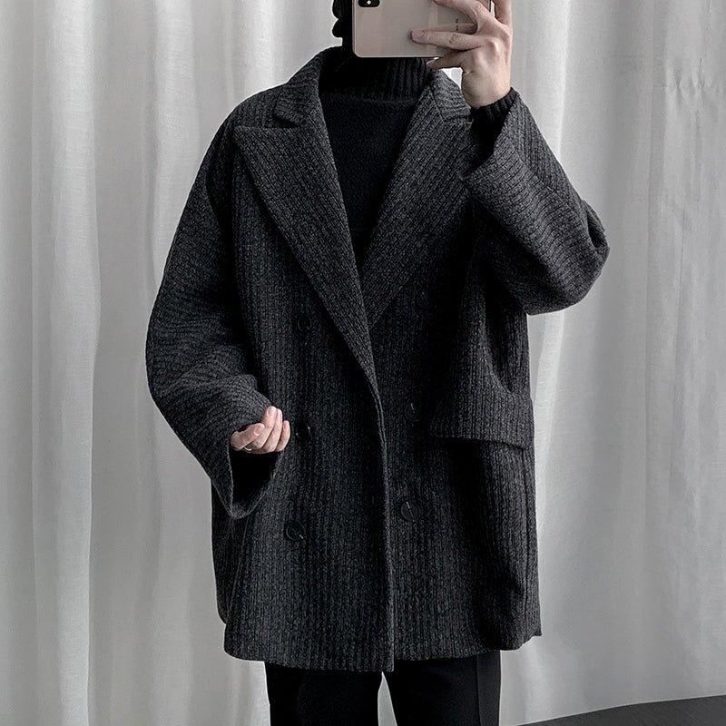 Dark Grey Vintage Loose Trench Coat
