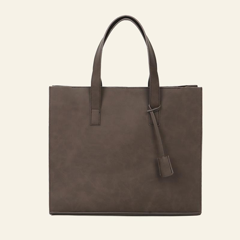 Men Leather Shoulder Bag Large Capacity Handbag