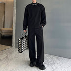 Retro Round Neck Cardigan Trousers Detachable Skirt Three-piece Set