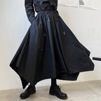 Hoop Hook Decorative Culottes Hakama Pants