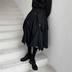 Hoop Hook Decorative Culottes Hakama Pants