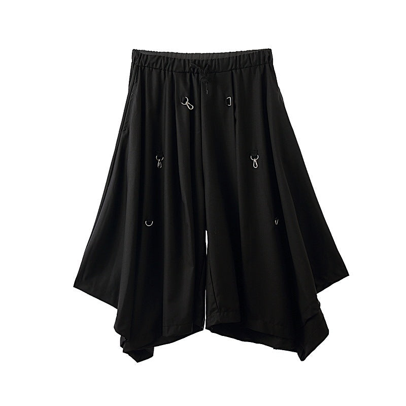 Hoop Hook Decorative Culottes Hakama Pants