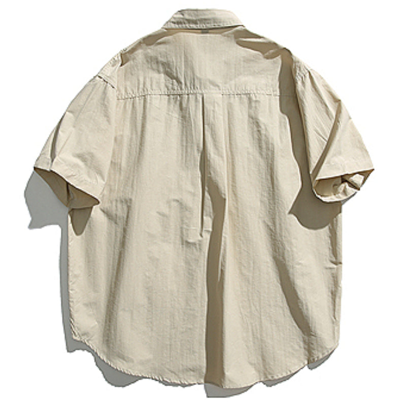 Retro Japanese Loose Casual Short-sleeved Shirt