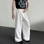 Wide-leg Jewel-embellished Draped Suit Trousers