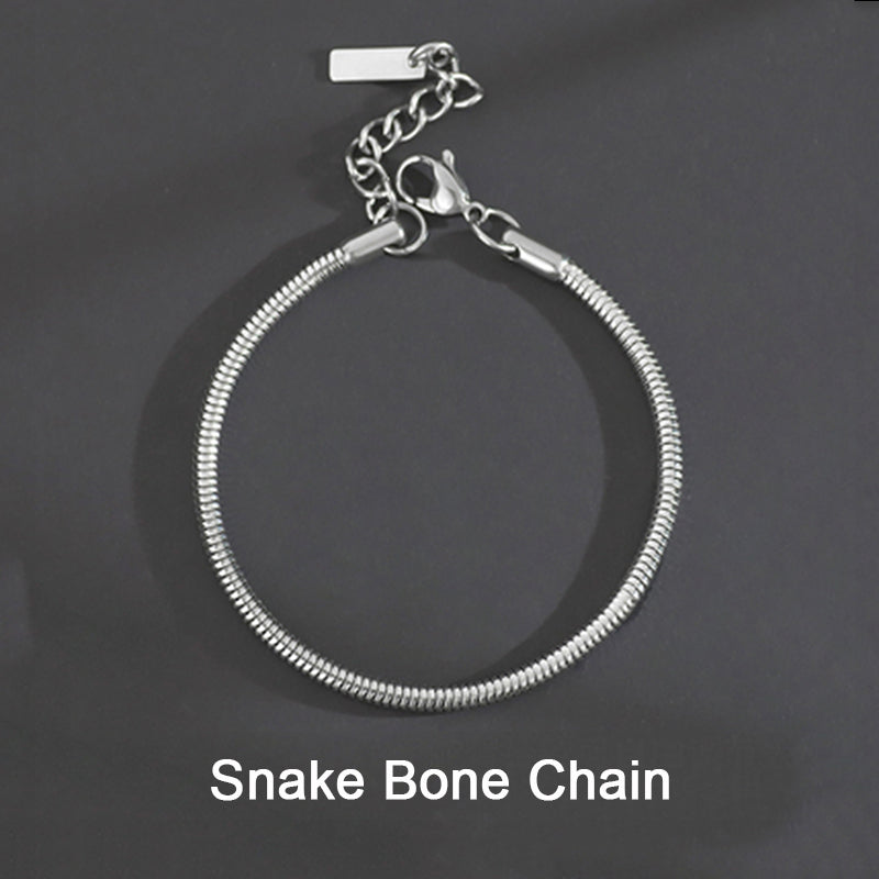 Thin Titanium Steel Bracelet