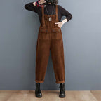Autumn and Winter Retro Straight Overalls