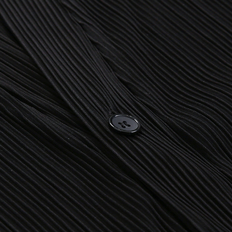 Pleated Cardigan