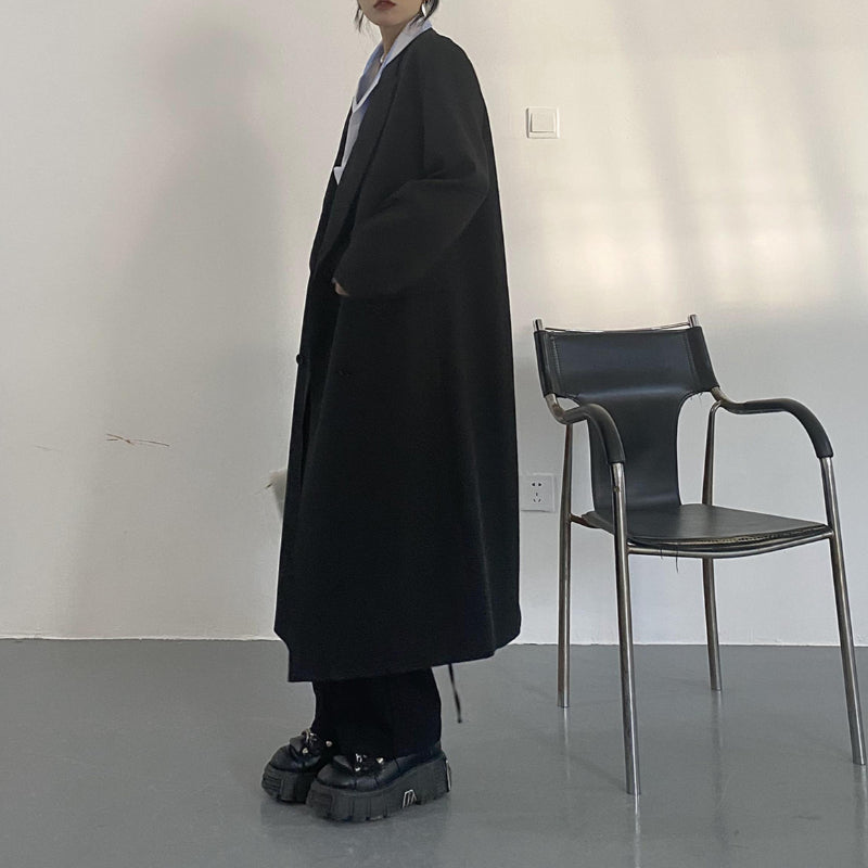 Vintage Mid-length Knee-length Suit Jacket