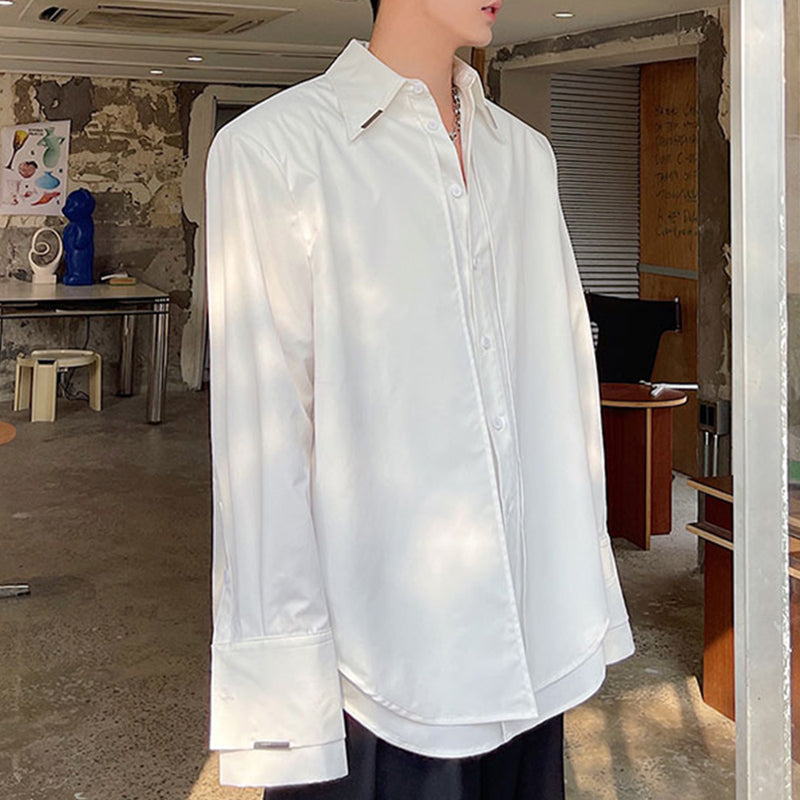 Double Layer Loose Long Sleeve Shirt