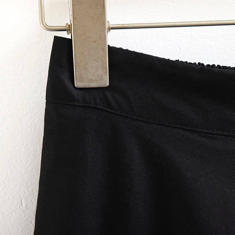 Irregular Ruffle Panel Skirt