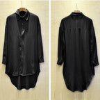 Irregular Tuxedo Long Sleeve Shirt