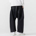 Retro Low Crotch Casual Loose Straight Wide Leg Pants