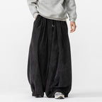 Corduroy Straight Wide-leg Harem Pants