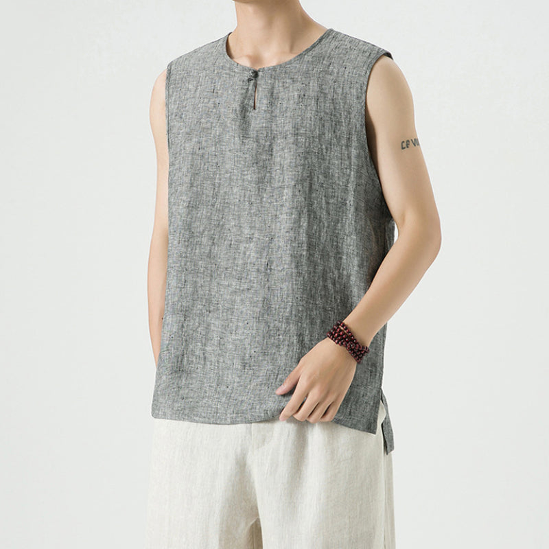 Linen Vintage Loose Vest