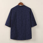 Cardigan Vintage Button Jacquard Shirt