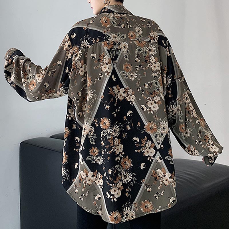 Vintage Long Sleeve Floral Shirt