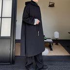 Retro Hooded Pullover Cape Jacket