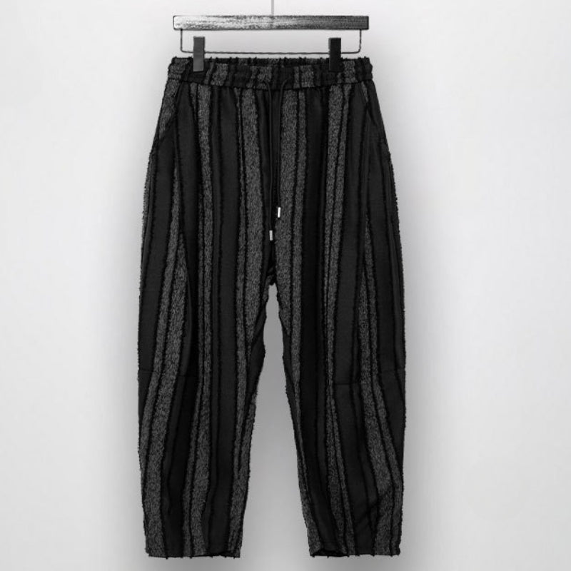 Striped Loose Tassel Casual Pants