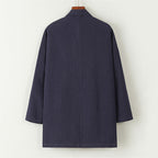 Loose cardigan cotton and linen Coat