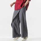 Irregular Retro Casual Trousers