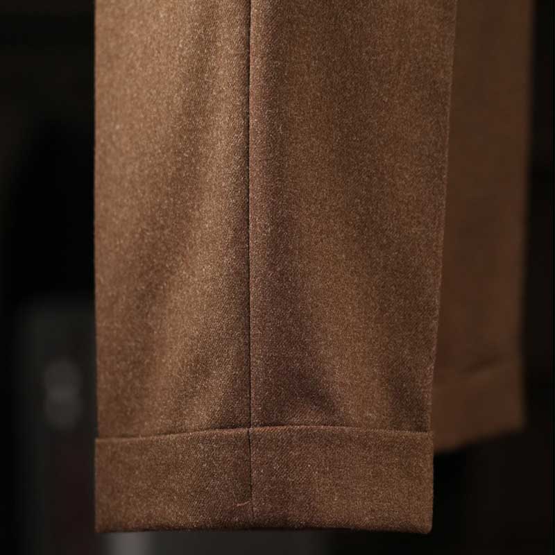 Italian Casual High Waist Retro Straight Suit Trousers