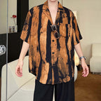 Tie-dye Splash Ink Printing Short-sleeved Shirt