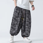 Loose Zen Embroidered Wide Leg Pants