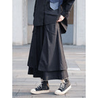Dark layered pocket skirt