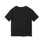 Summer Irregular Zipper T-shirt