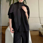 Summer Ribbon Neckline Short Sleeve T-shirt