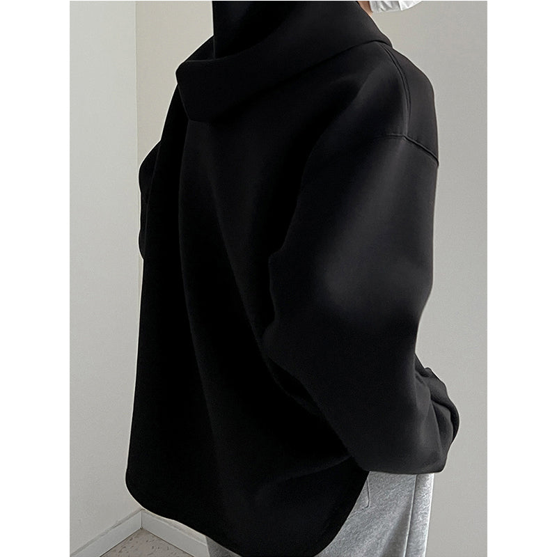 Solid Color Casual Hoodie