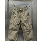 Zipper Scimitar Loose Straight Harem Pants