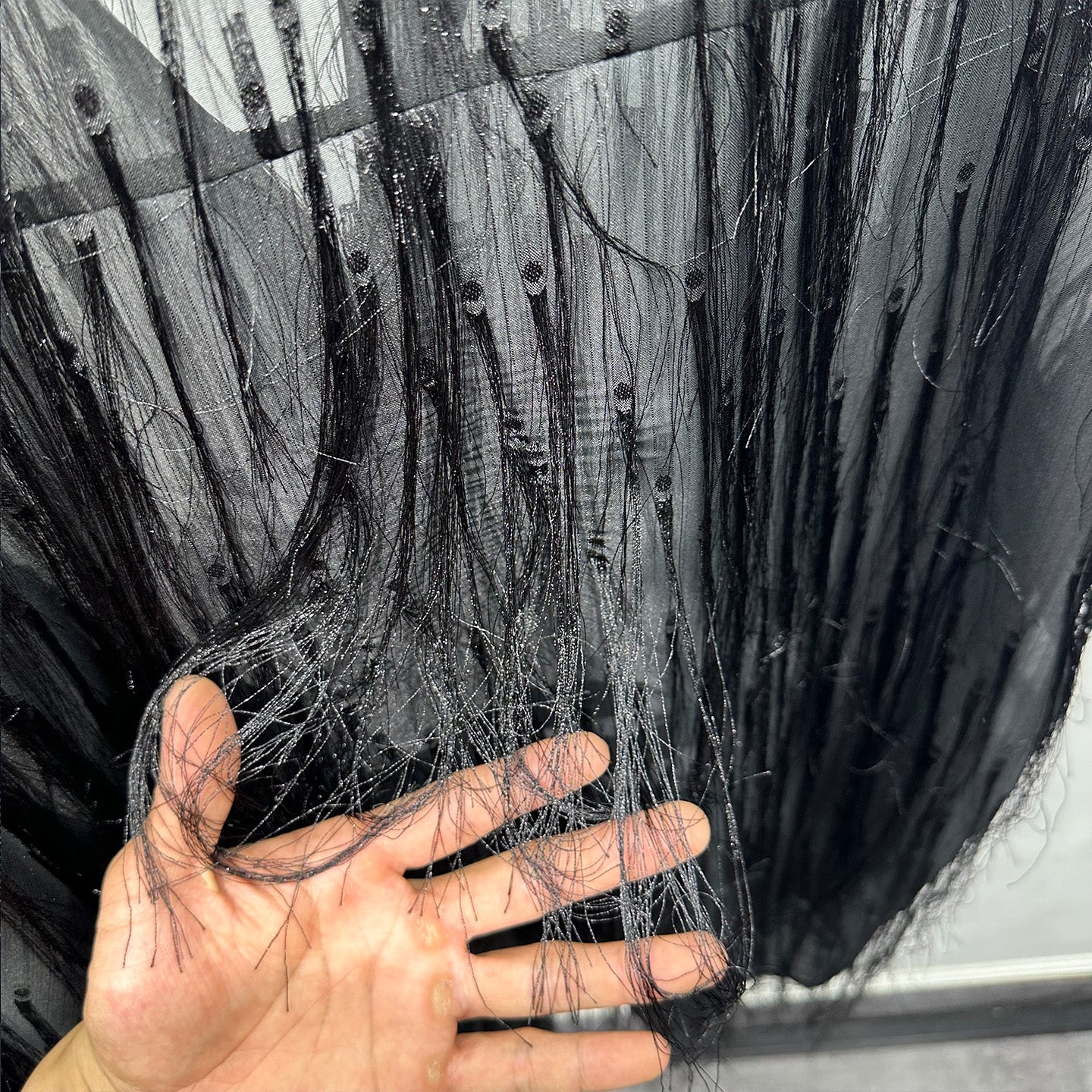 Fringe See-through Loose Casual Shirt