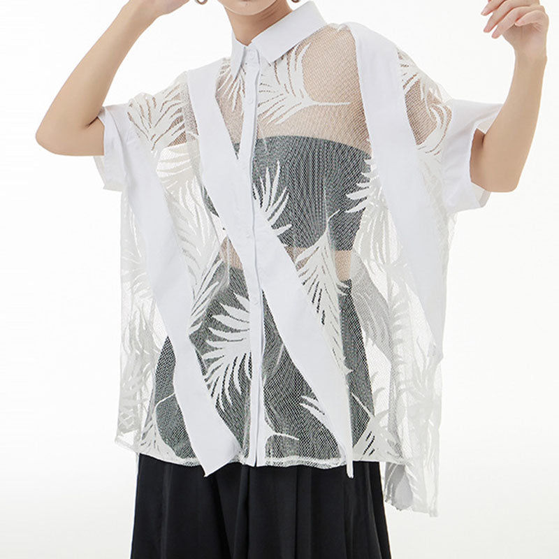 Vintage Lace Panel Shirt