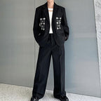 Three-dimensional Handmade Pearls Blazer