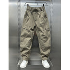 Zipper Scimitar Loose Straight Harem Pants