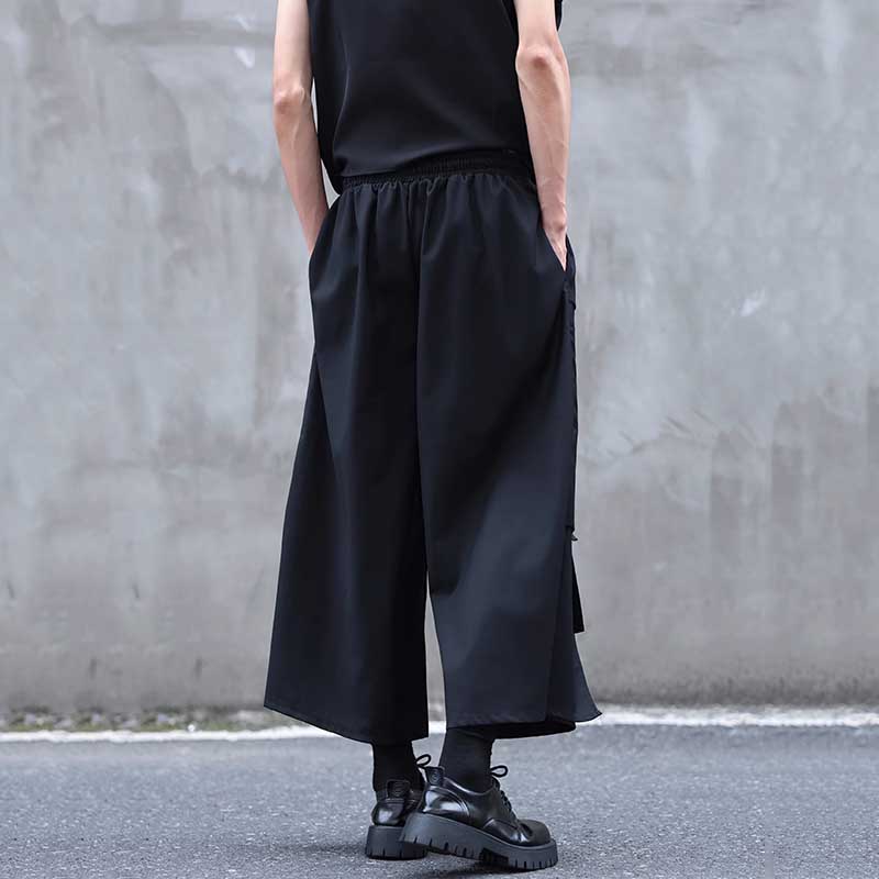 Layered Stitching Casual Suit Wide-leg Pants